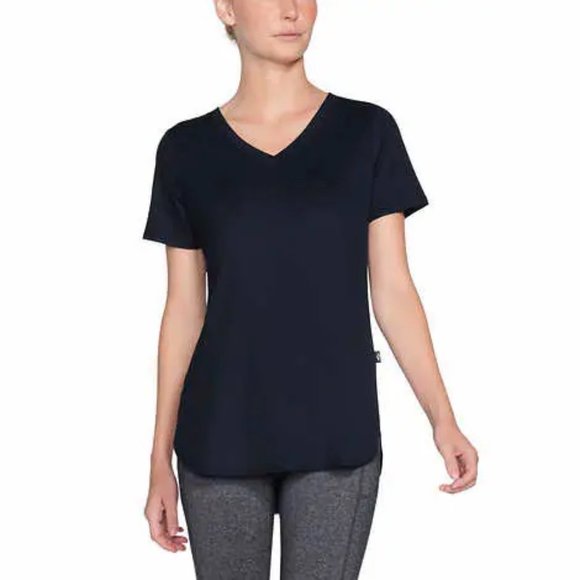 NWT Skechers Ladies' Rib V-Neck Tee - Picture 1 of 5